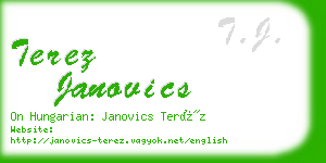 terez janovics business card